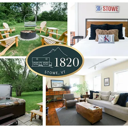 1820 House - Vt Charm + Modern Comforts + Hot Tub Stowe Exterior foto